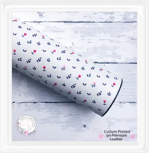 ⋅ Petite Rose Floral  ⋅ Premium Custom Printed Vegan Faux Leather
