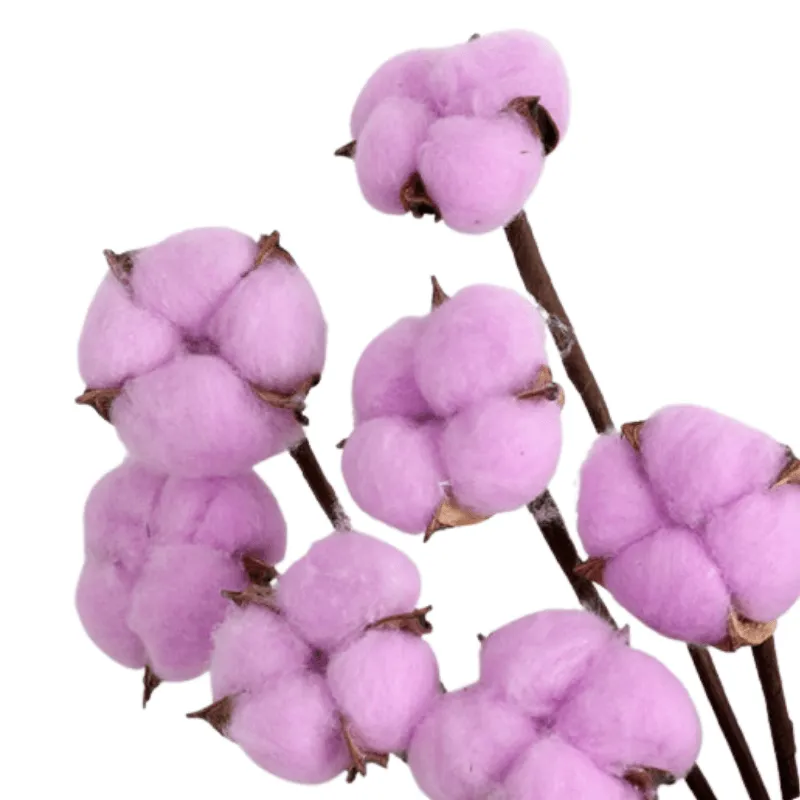 10 Piece Cotton Flower Decorative - Artificial Soft Touch
