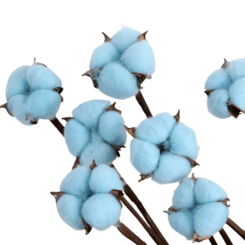 10 Piece Cotton Flower Decorative - Artificial Soft Touch