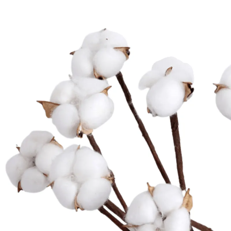 10 Piece Cotton Flower Decorative - Artificial Soft Touch