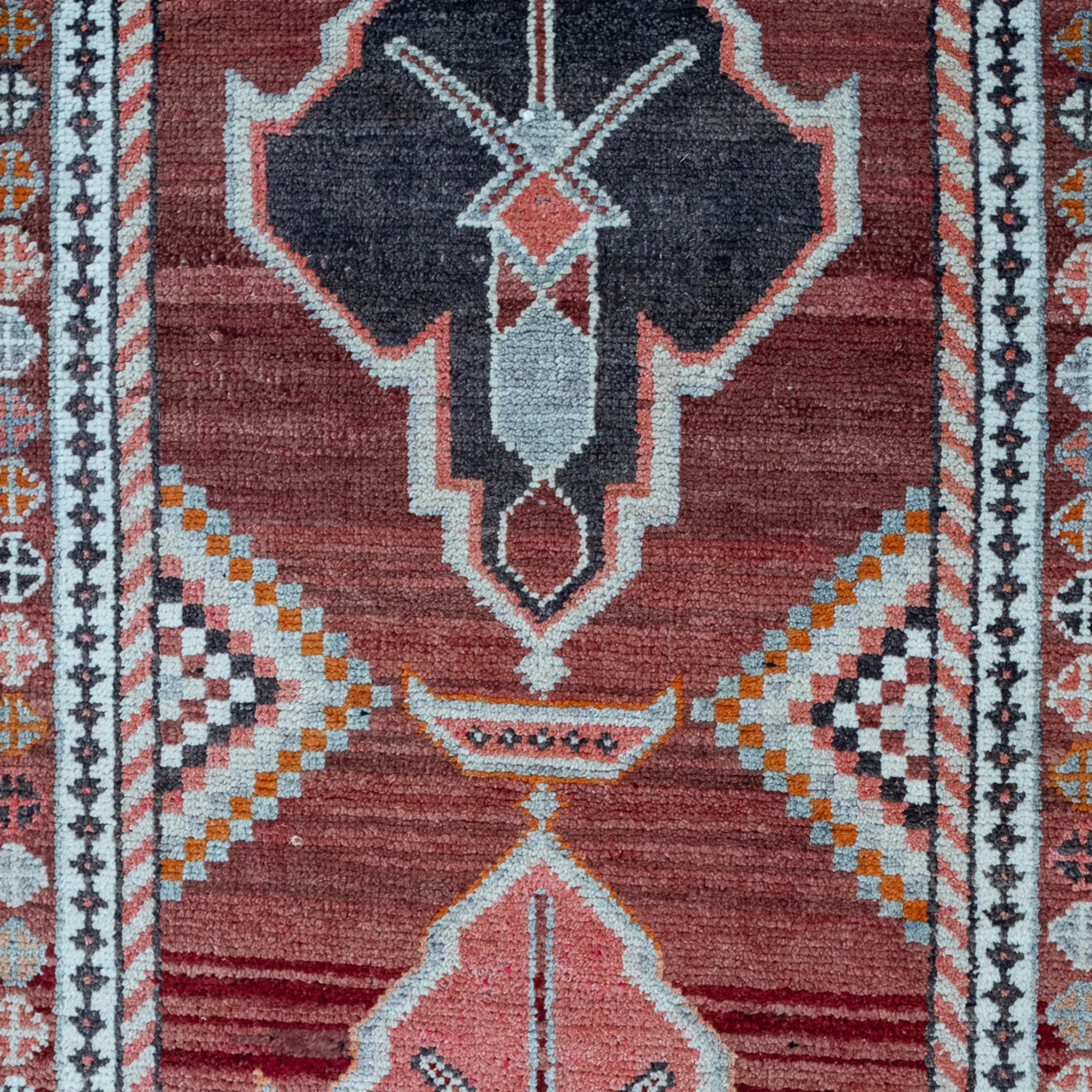 11215 Handwoven Vintage Rug 3x13’3
