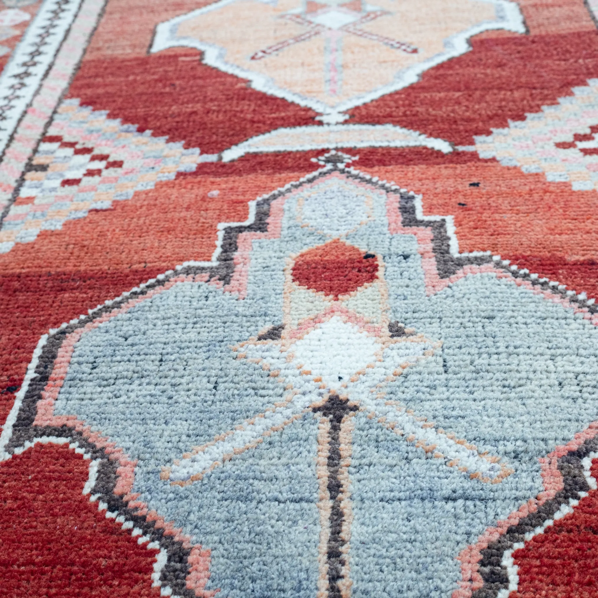 11215 Handwoven Vintage Rug 3x13’3