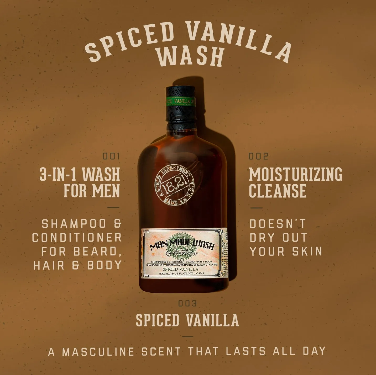 18.21 Man Made Wash - Spiced Vanilla