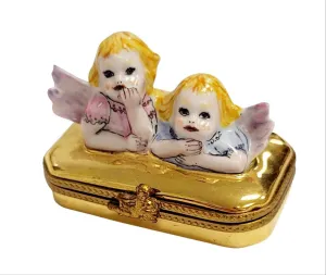 2 Gold Cherubs