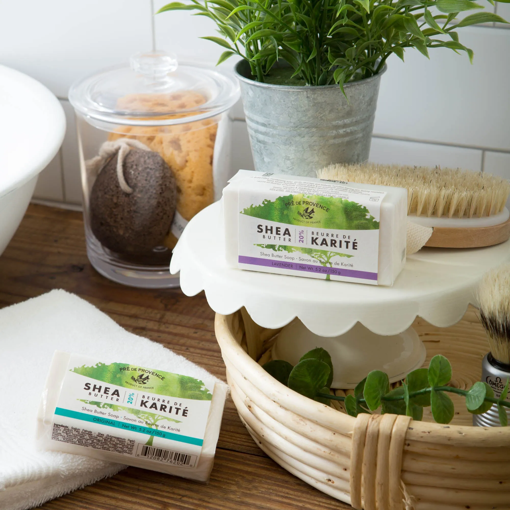 20% Shea Hand Hand Cut Soap - Lavender