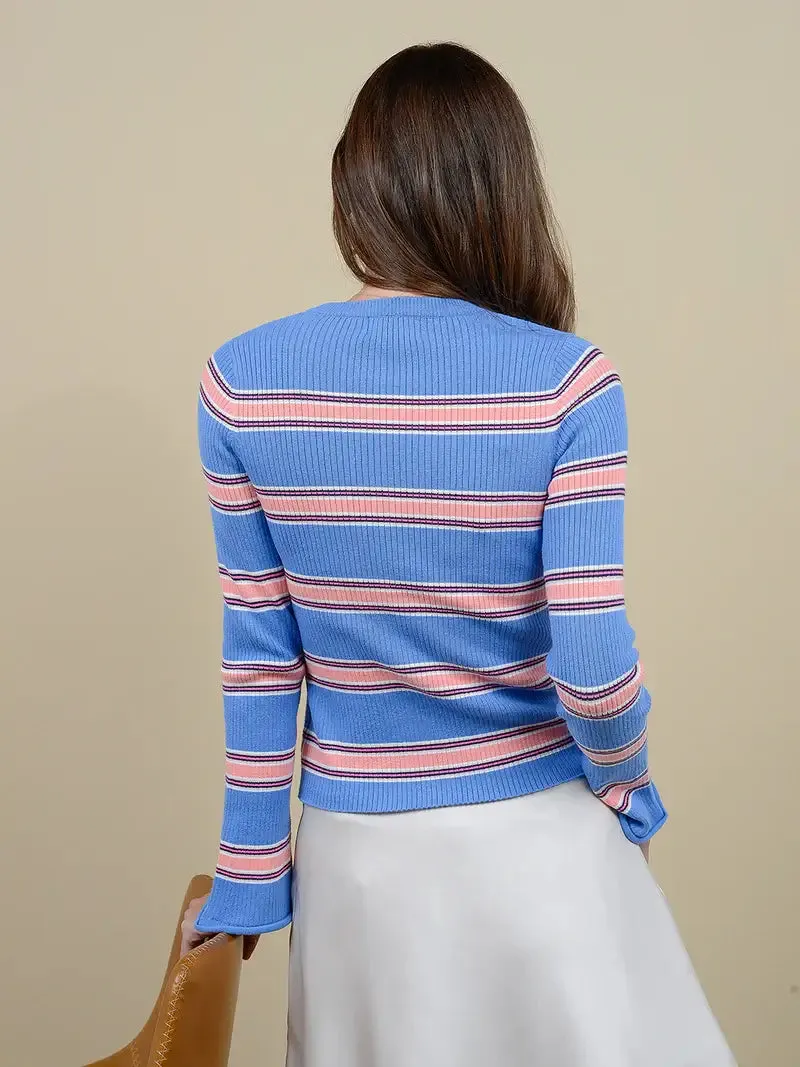 27 Miles Malibu - Laroi Sweater in Cornflower Blue