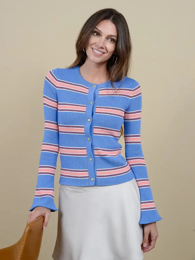 27 Miles Malibu - Laroi Sweater in Cornflower Blue