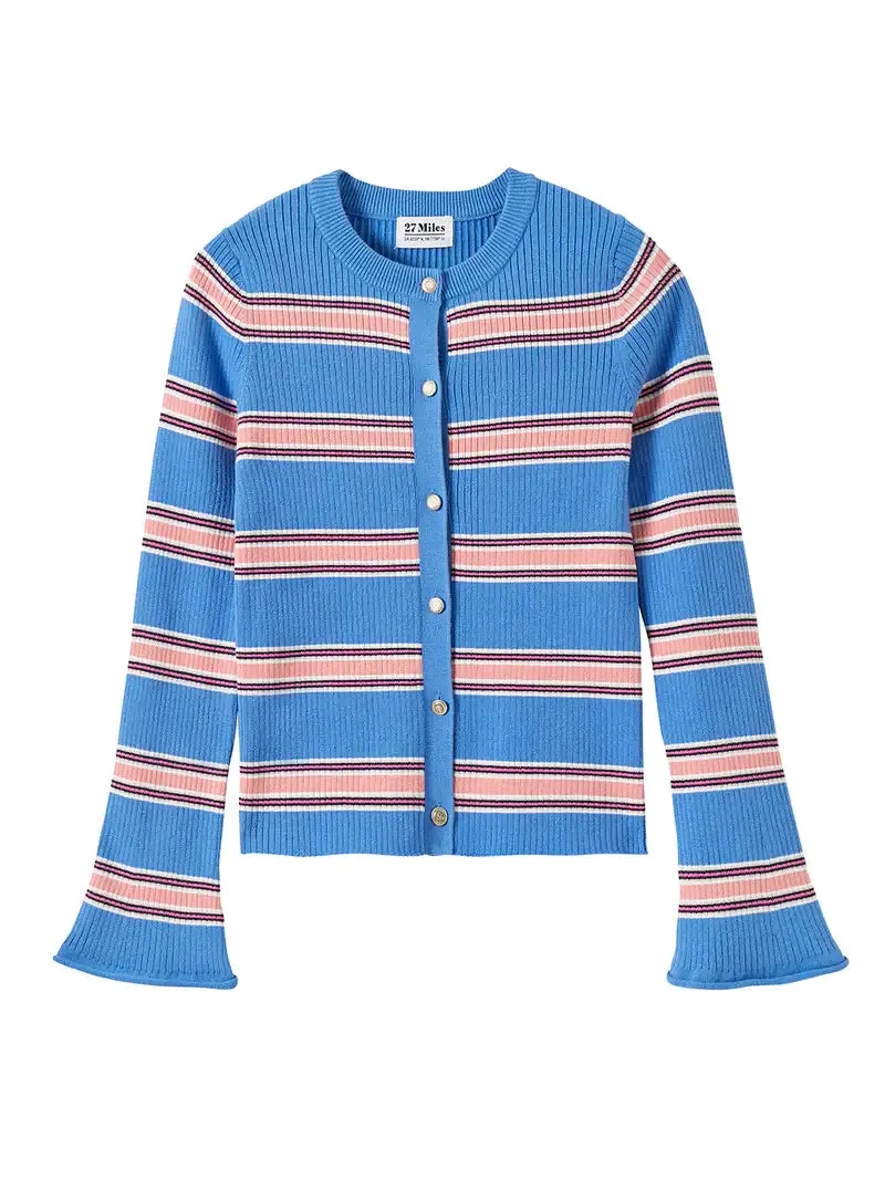 27 Miles Malibu - Laroi Sweater in Cornflower Blue