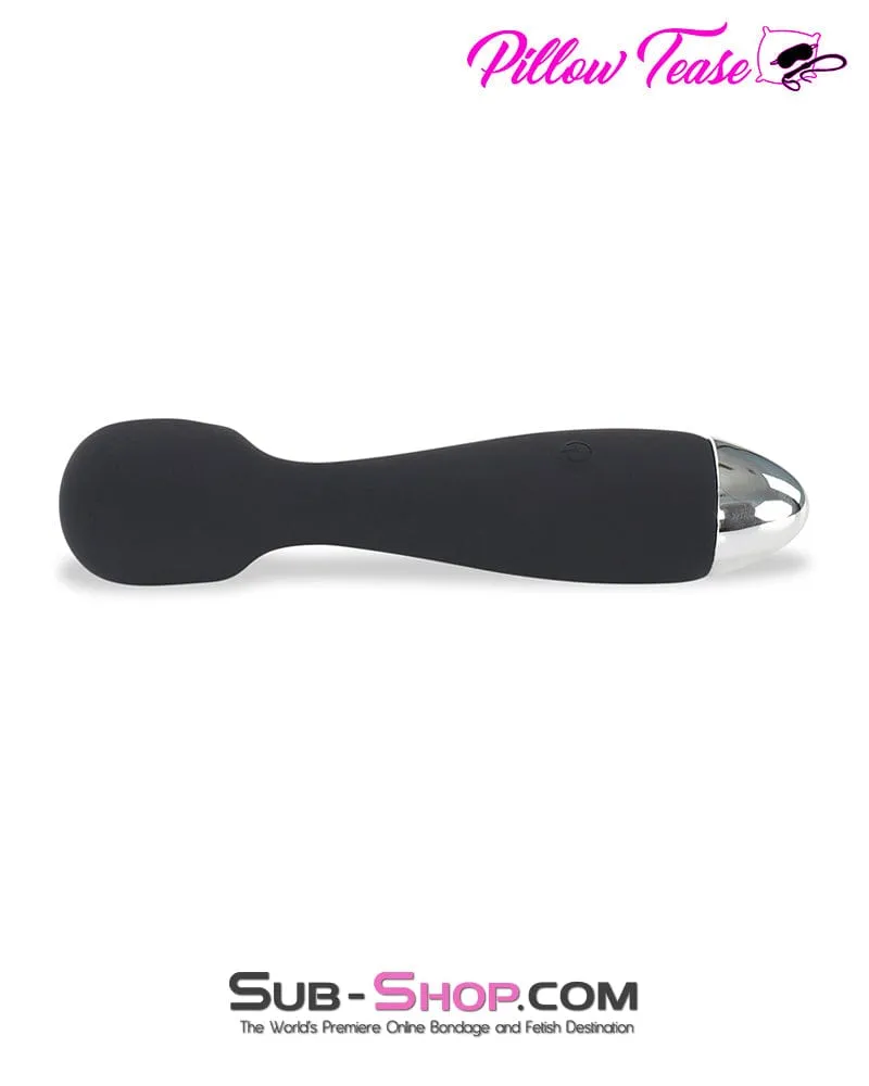 4476M      12 Function Waterproof Silicone Demi Wand Vibrator