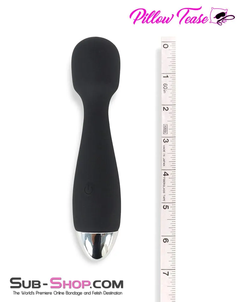 4476M      12 Function Waterproof Silicone Demi Wand Vibrator
