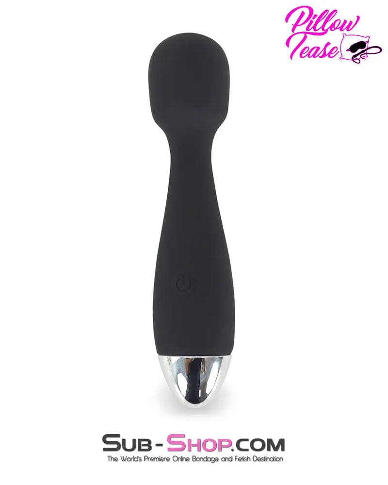 4476M      12 Function Waterproof Silicone Demi Wand Vibrator