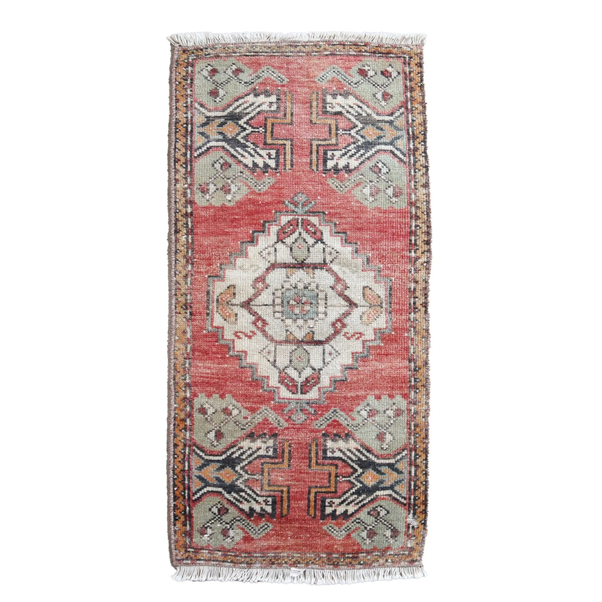 7230 Handwoven Vintage Rug 1'5x2'1