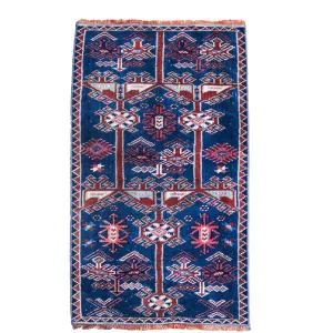 7255 Handwoven Vintage Rug 1'1x3'1