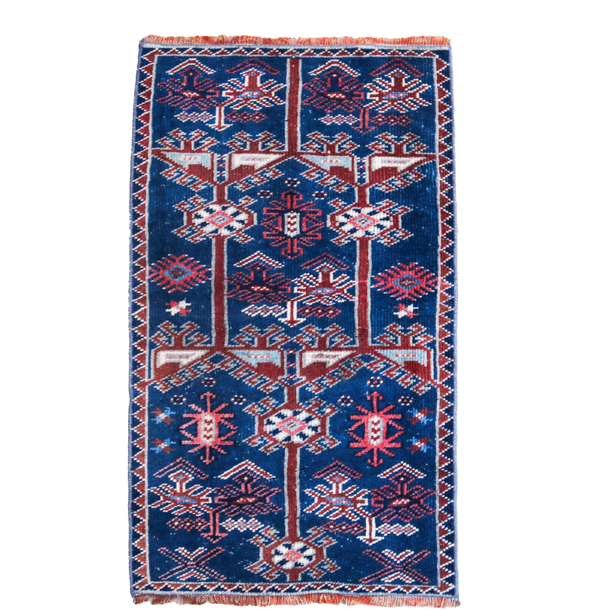 7255 Handwoven Vintage Rug 1'1x3'1