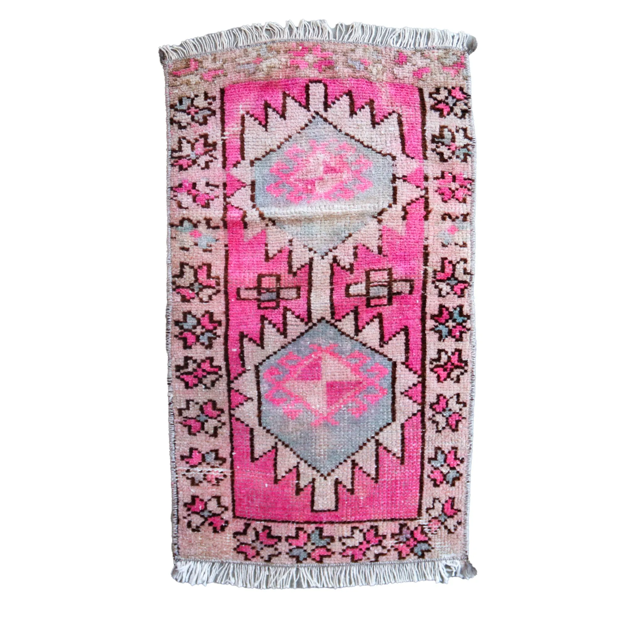 7265 Handwoven Vintage Rug 1'4x2'3