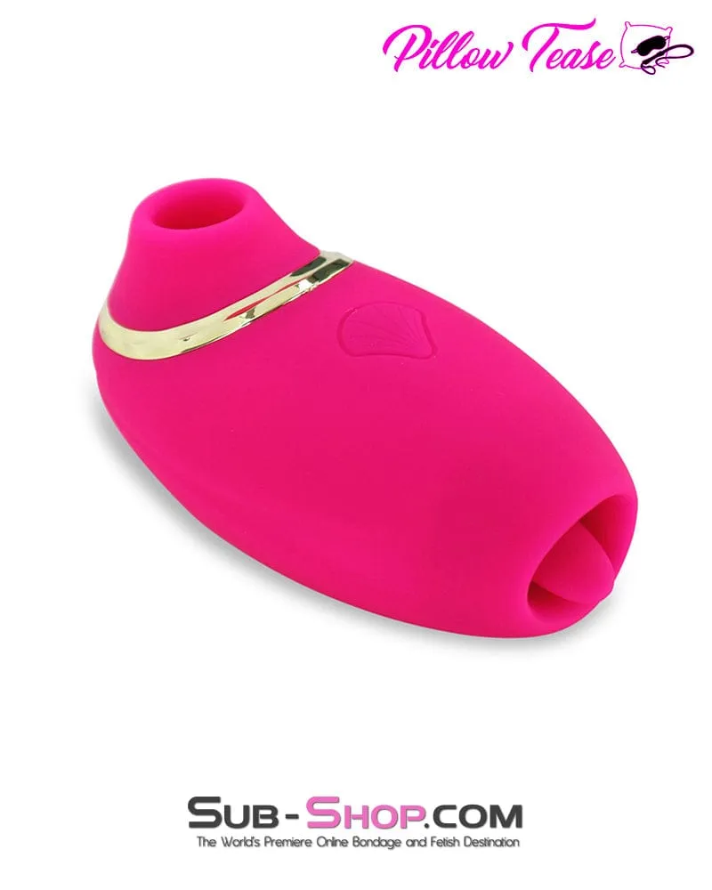 9940M      3 Function Sucking & Licking Waterproof Rechargeable Silicone Vibrator