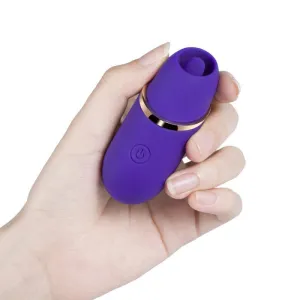 Abby - Mini Licking Vibrator Tongue Toy  - Purple