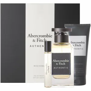 Abercrombie & Fitch Authentic Man Set For Men EDT 100ml   EDT 15ml Travel Spray   Hair&Body Wash 200ml