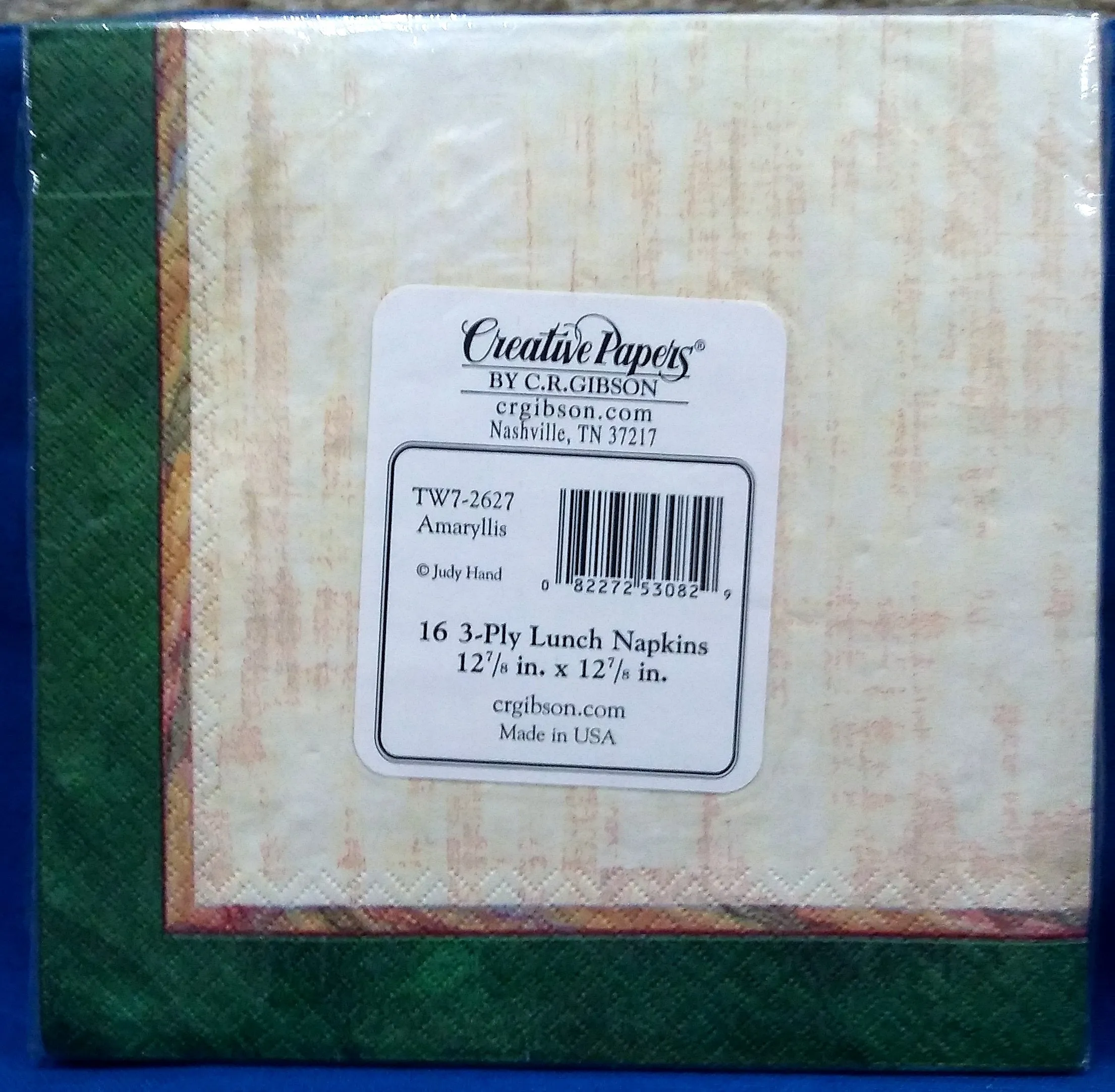 AMARYLLIS LUNCHEON PAPER NAPKINS