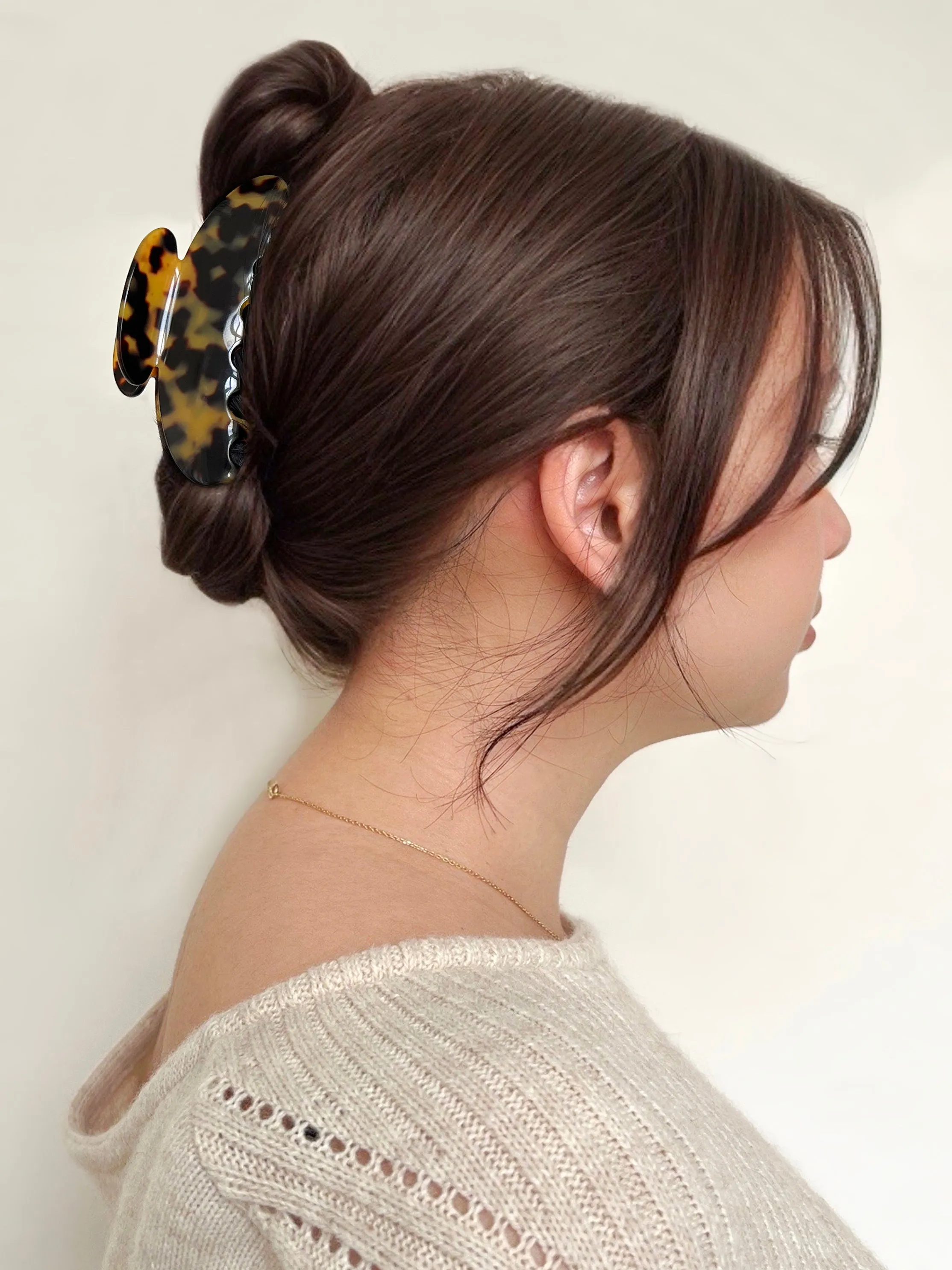 Amelie Dark Tortoiseshell Claw Clip
