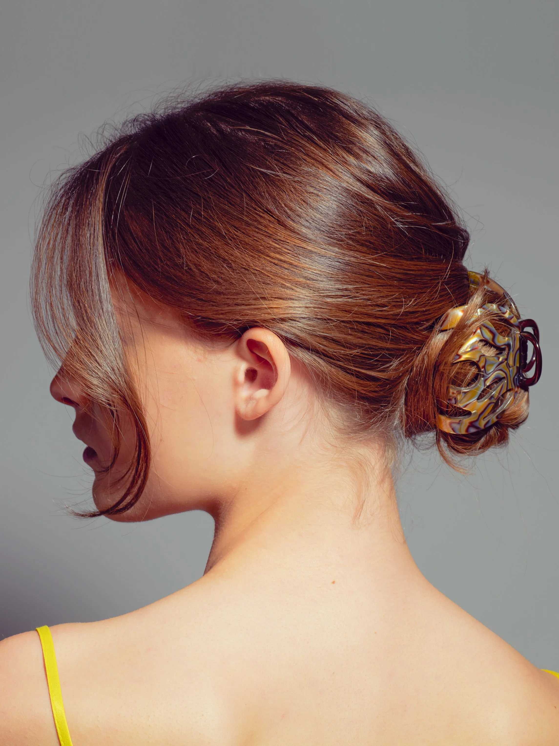 Amelie Plus Large Onyx Claw Clip