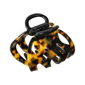 Amelie Plus Medium Dark Tortoiseshell Claw Clip