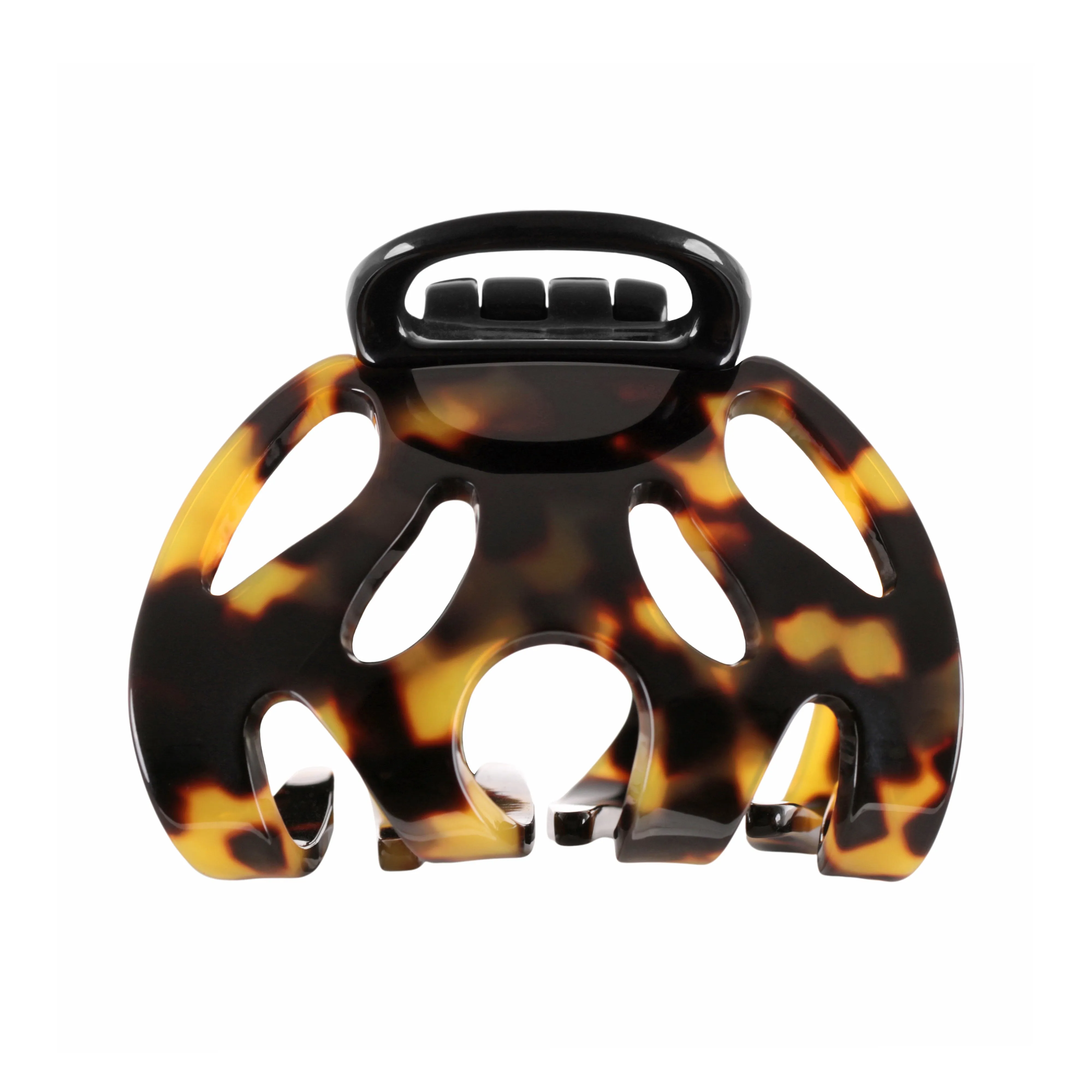 Amelie Plus Medium Dark Tortoiseshell Claw Clip