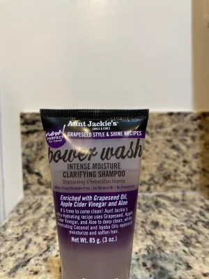 Aunt Jackie’s Travel Size Power Wash Intense Moisture Clarifying Shampoo