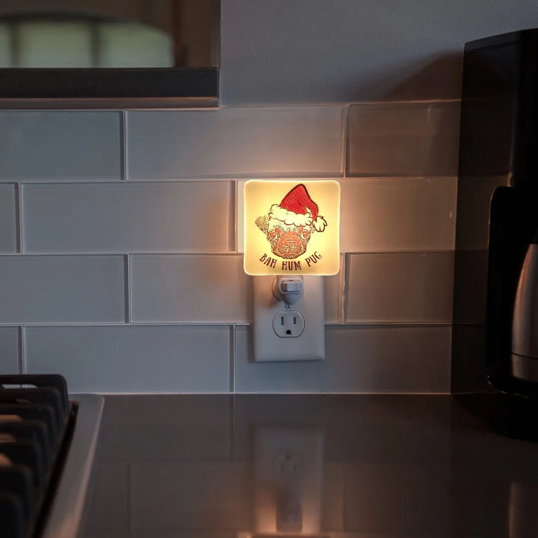 Bah! Hum Pug Dog Christmas Night Light