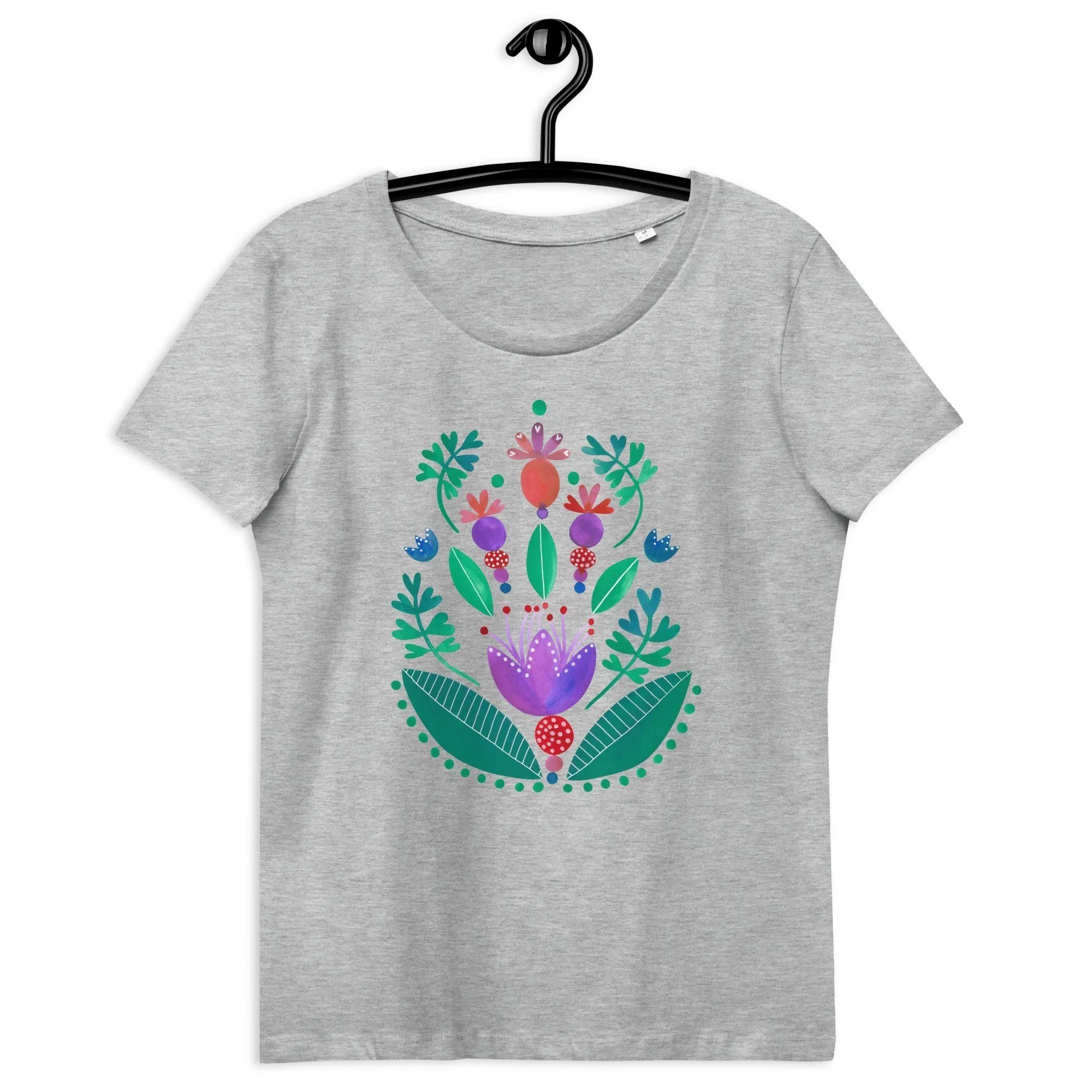 Balancing Flowers - Women's Fitted Eco Tee