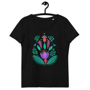 Balancing Flowers - Women's Fitted Eco Tee