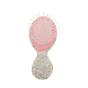 Bari Lynn Small Crystallized Hair Brush - Clear