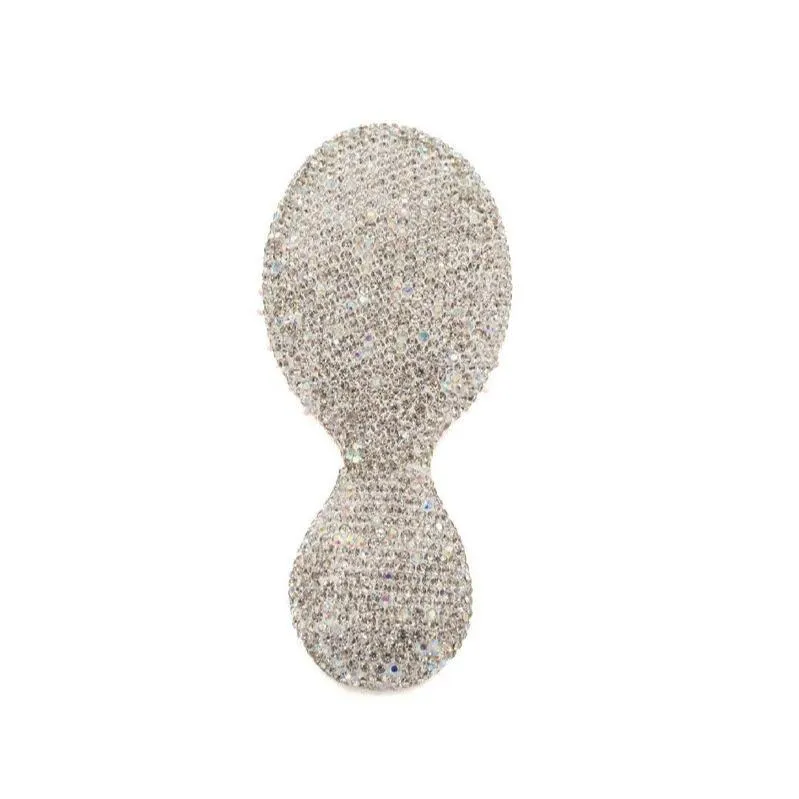 Bari Lynn Small Crystallized Hair Brush - Clear