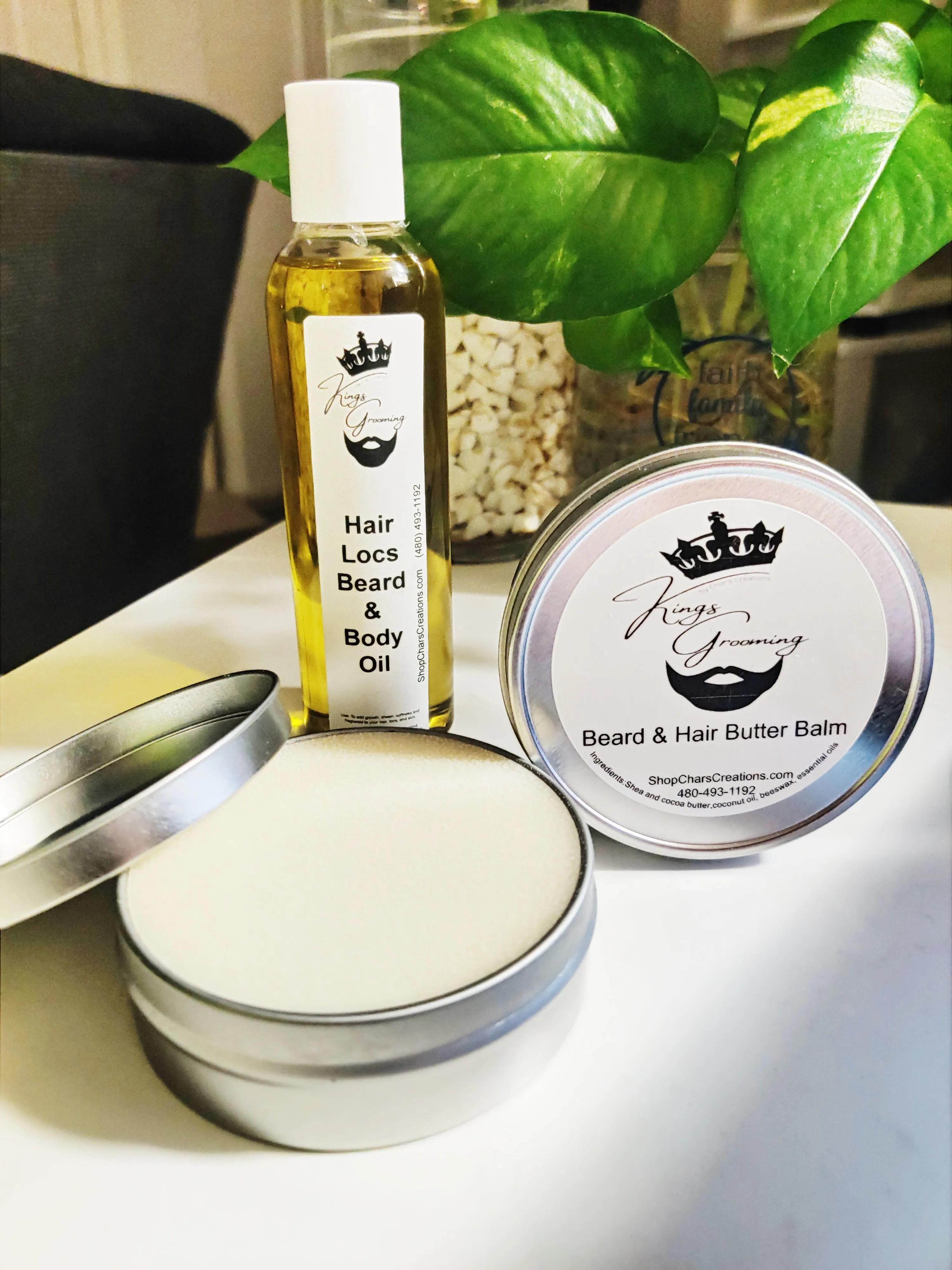 Beard & Hair Butter Balm- Growth, Softness, Hold & Manageability