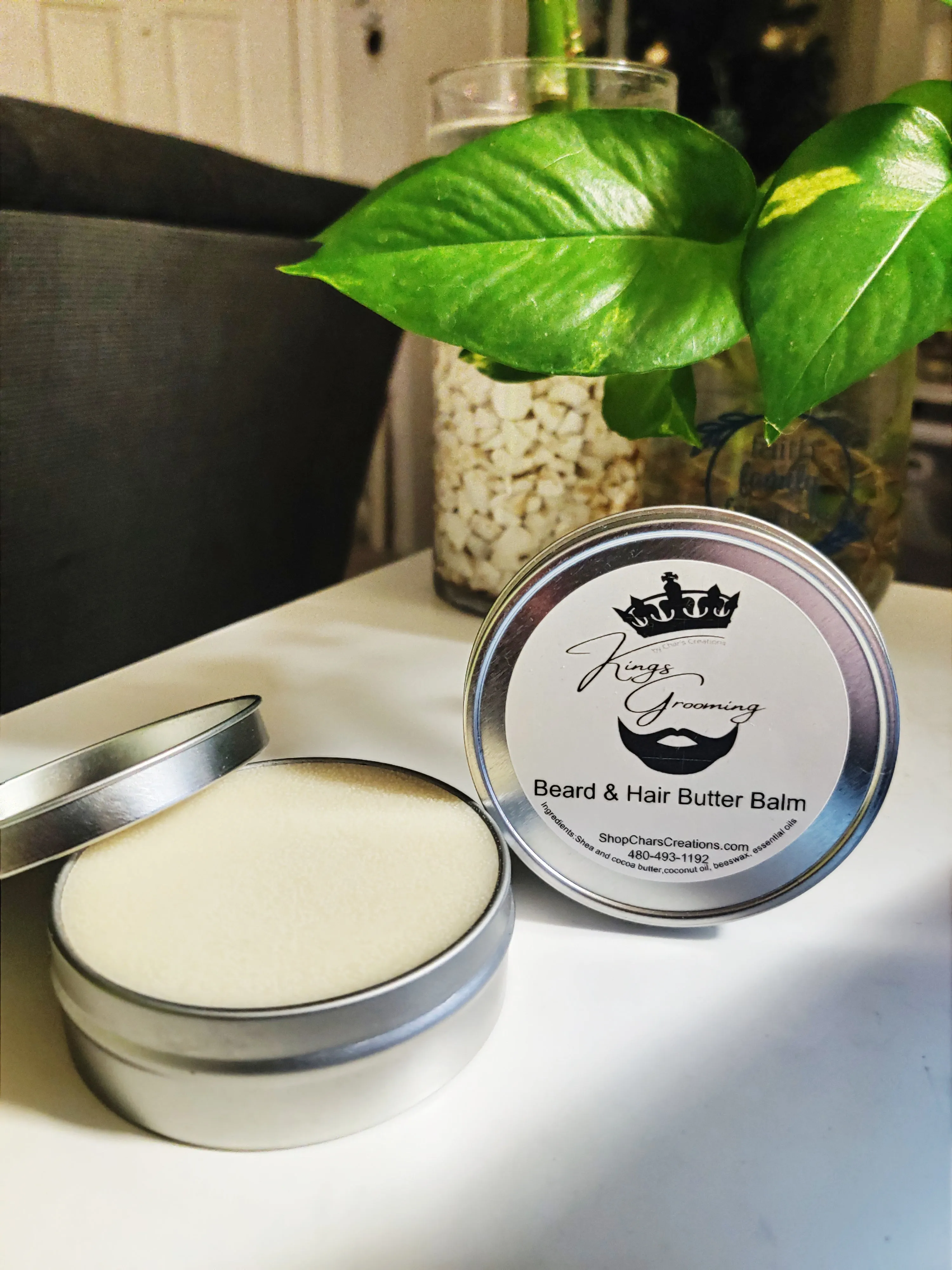 Beard & Hair Butter Balm- Growth, Softness, Hold & Manageability