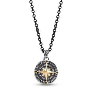 Black & Gold North Star Pendant