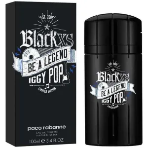 BLACK XS BE A LEGEND IGGY POP Men Paco Rabanne 3.3 oz 3.4 edt New in BOX