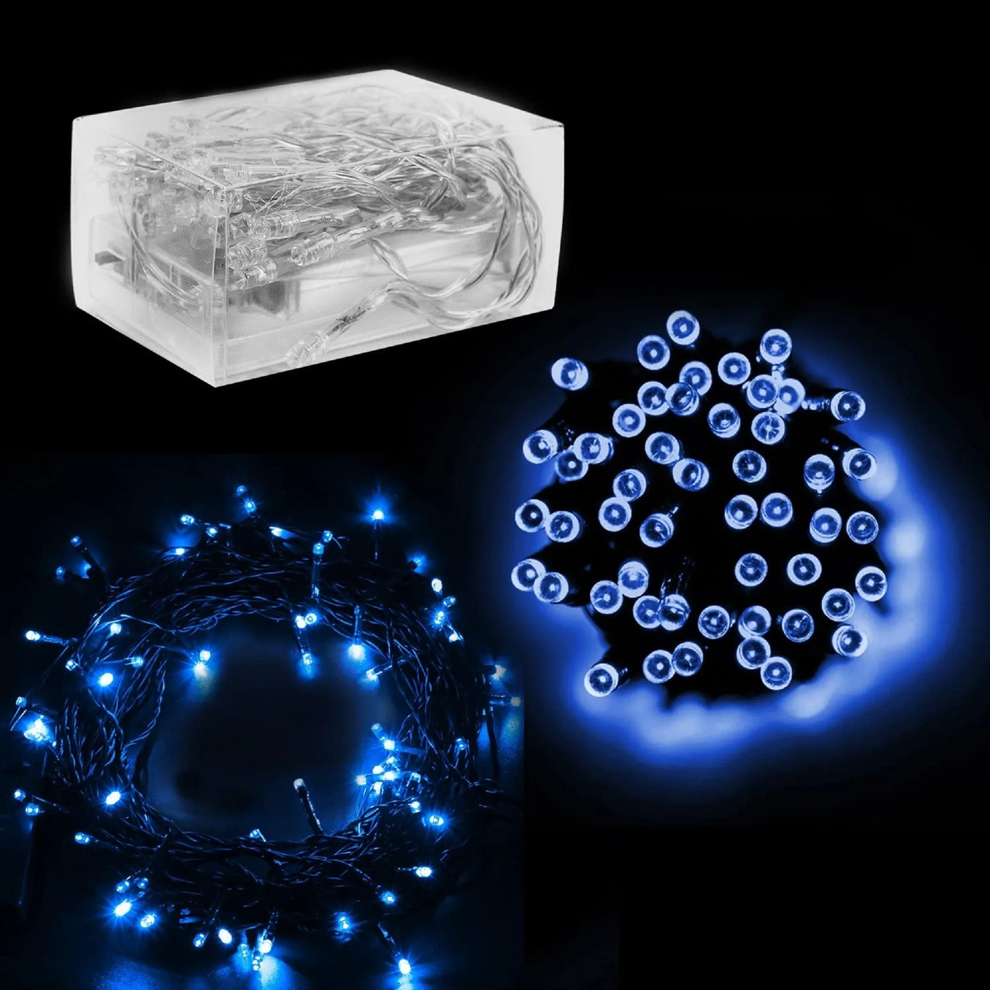 Blue 30 Mini LED Battery Operated Fairy Lights  | Indoor/Outdoor Lighting | DIY Lighting | Discount Plus Free Shipping on 3 or More Sets