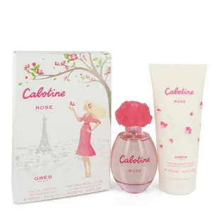 Cabotine Rose by Parfums Gres Gift Set -- 3.4 oz Eau De Toilette Spray   6.7 oz Body Lotion for Women