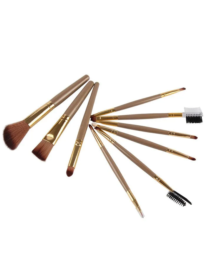 Cheap  9 Pcs Makeup Brushes Set