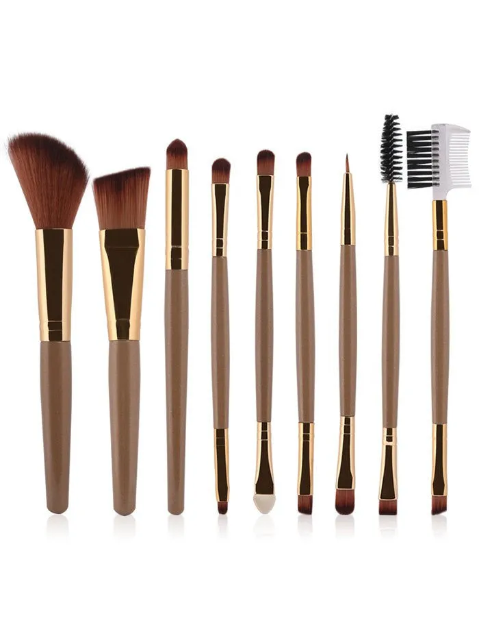 Cheap  9 Pcs Makeup Brushes Set