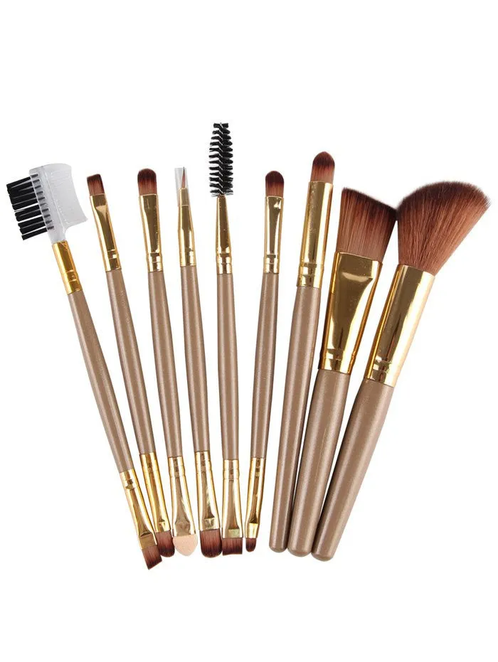 Cheap  9 Pcs Makeup Brushes Set