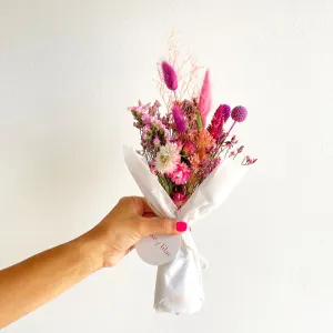 Chic Dried Flower Mini Bouquet: Pink Ombre