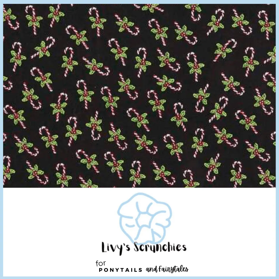 Christmas Scrunchie - Black