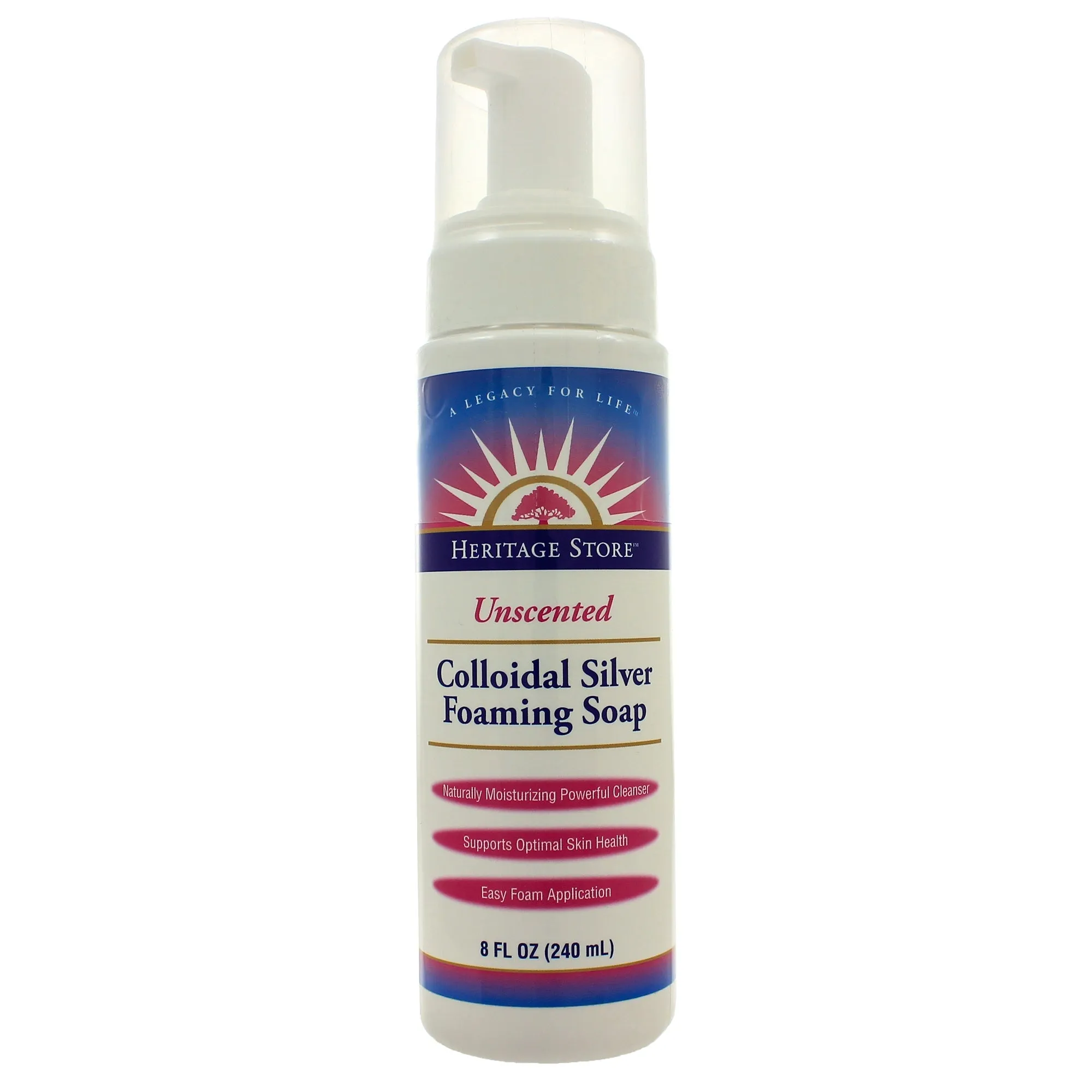 Colloidal Silver Foaming Soap (Fragrance Free)