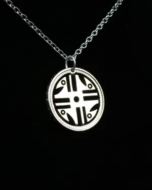 Colombia - Quimbaya Artwork Cut Coin Pendant