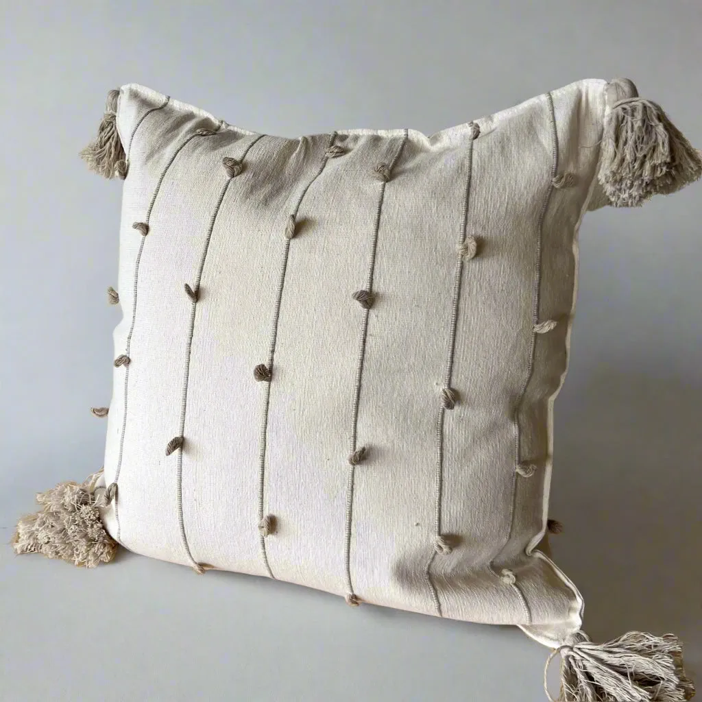 Cotton Tassel Pillow № 2