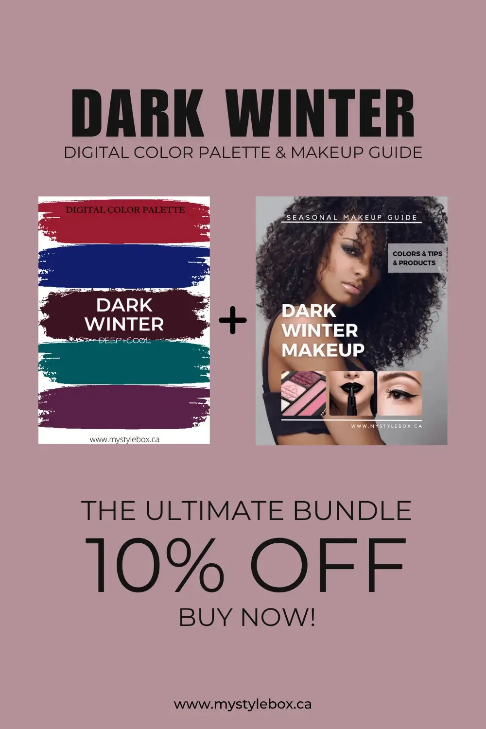 Dark (Deep) Winter Color Season Makeup Guide