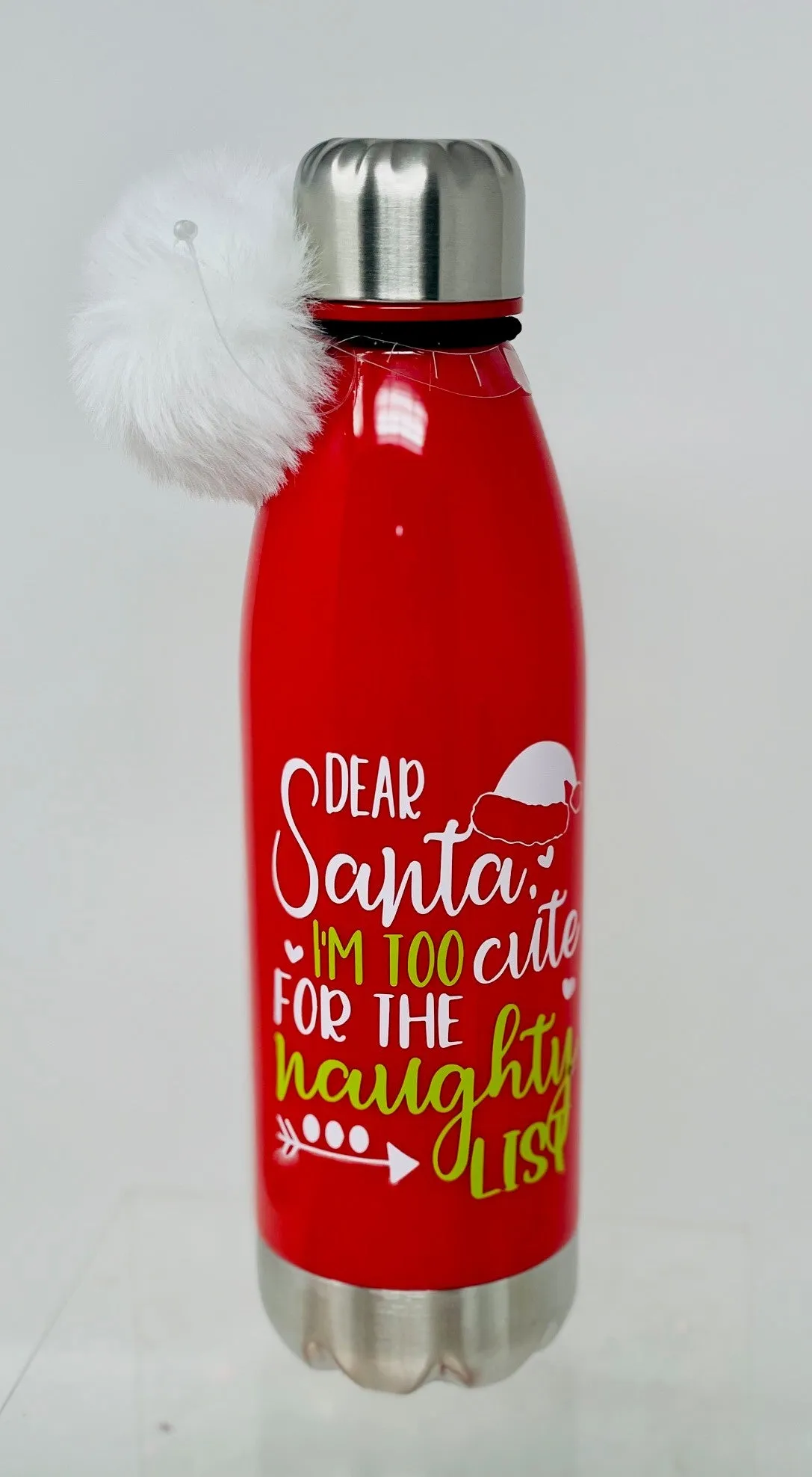 Dear Santa Too Cute Bottle Tumbler and Coffee Mug Giftset