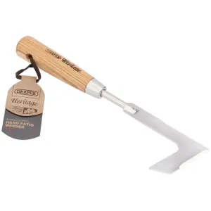 Draper 99028 Heritage Stainless Steel Hand Patio Weeder With Ash Handle Dr-99028